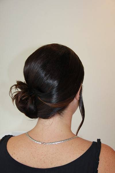 chignon de côté mariée
