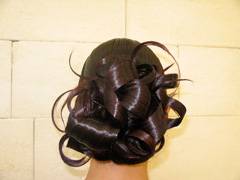 chignon travaillé mariée