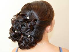 chignon volumineux mariée