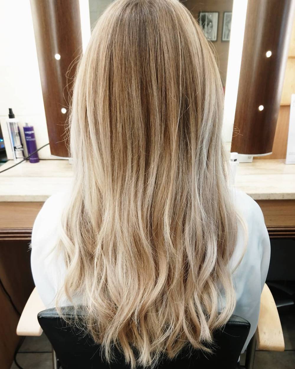 cheveux colorés blonds