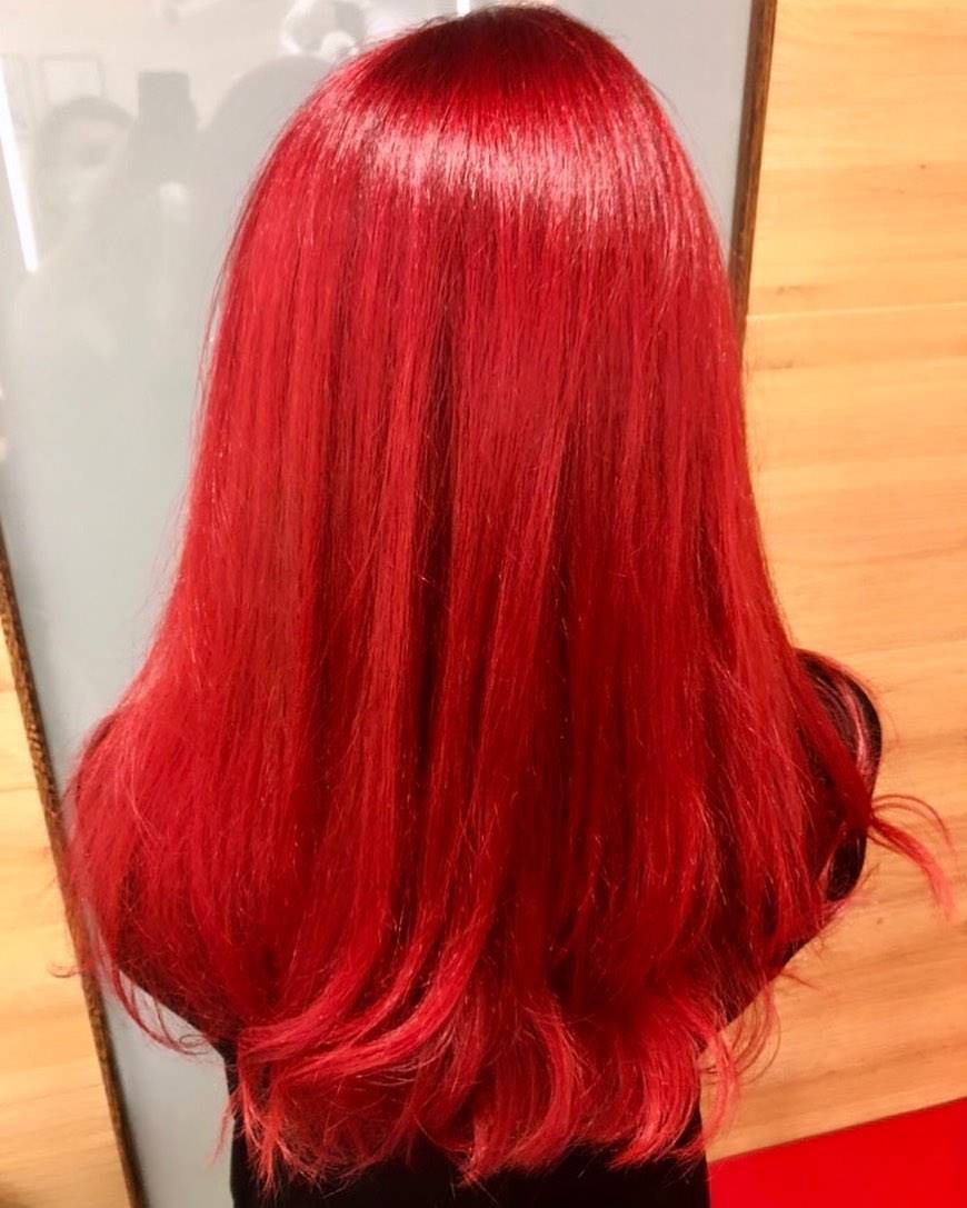 cheveux colorés rouges